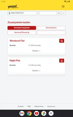 yesss! Der Mobilfunk-Diskonter android App screenshot 10